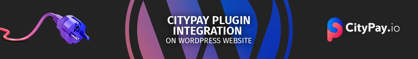 CityPay.io Wordpress plugin integration on website